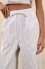 Ideal Breeze Ivory and Beige Striped High-Rise Wide-Leg Pants sold by Lulus