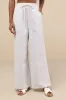 Ideal Breeze Ivory and Beige Striped High-Rise Wide-Leg Pants sold by Lulus