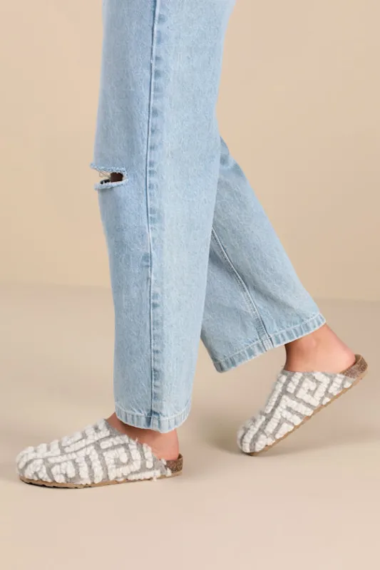 New Routine Beige and Natural Shearling Mules sold by Lulus