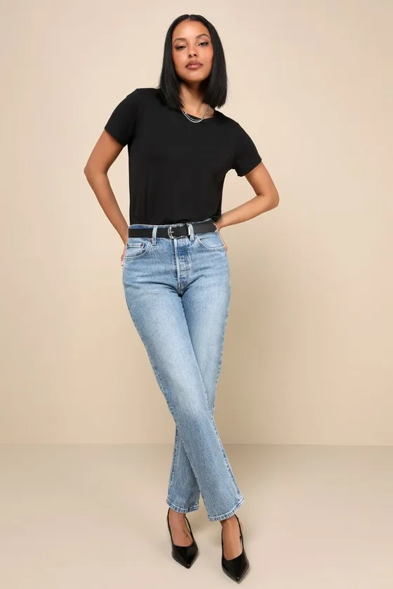 Skyra Black T-Shirt Bodysuit sold by Lulus product image thumbnail 4