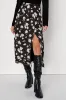 Always Praiseworthy Black Floral Print Midi Skirt sold by Lulus