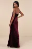 Classy Sensation Plum Velvet Pleated Strapless Maxi Dress sold by Lulus