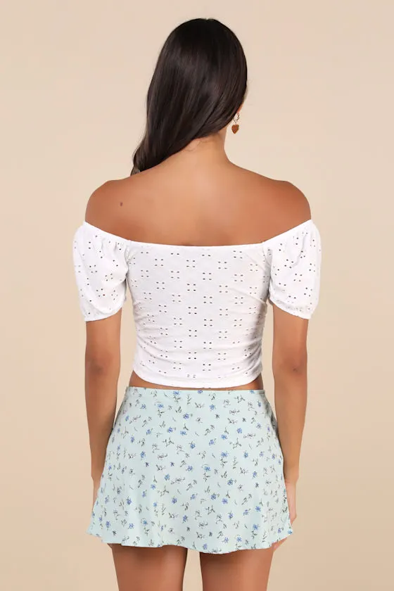 Mckenna Mint Green Floral Low-Rise Micro Mini Skirt sold by Lulus product image thumbnail 2