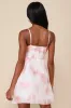 Exceedingly Adorable Ivory and Pink Chiffon Bustier Mini Dress sold by Lulus