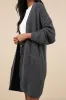Autumn Days Charcoal Grey Knit Cardigan Sweater sold by Lulus