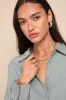 Totally Polished Sage Green Long Sleeve Button-Up Top sold by Lulus
