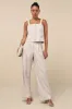 Breezy Catch Beige and Blue Pinstriped High-Rise Wide-Leg Pants sold by Lulus