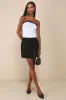 Flirty Excellence White Mesh Lace Ruched Strapless Top sold by Lulus
