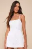 Majorly Perfect Ivory Sequin Sleeveless Skort Romper sold by Lulus