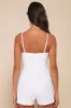 Majorly Perfect Ivory Sequin Sleeveless Skort Romper sold by Lulus