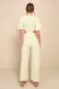 Summer Journey Light Green Tie-Front Cutout Jumpsuit sold by Lulus