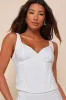 Utterly Eye-Catching White Bustier Tank Top sold by Lulus