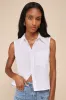 Definite Chicness White Button-Up Top sold by Lulus