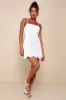 Summer Cutie White Eyelet Embroidered Sleeveless Mini Dress sold by Lulus
