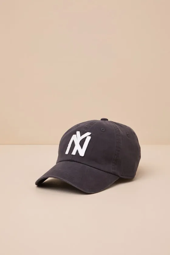 NY Yankees Archive Black Canvas Dad Hat sold by Lulus product image thumbnail 2