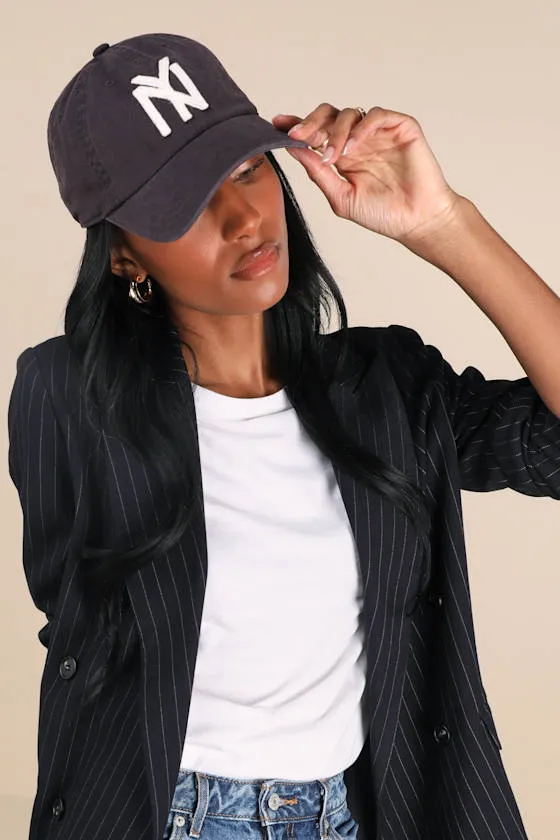 NY Yankees Archive Black Canvas Dad Hat sold by Lulus product image thumbnail 3