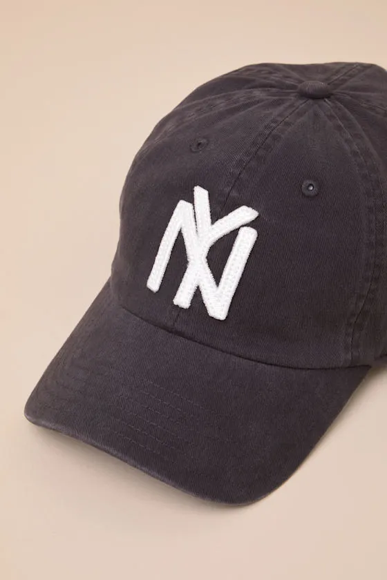 NY Yankees Archive Black Canvas Dad Hat sold by Lulus product image thumbnail 4