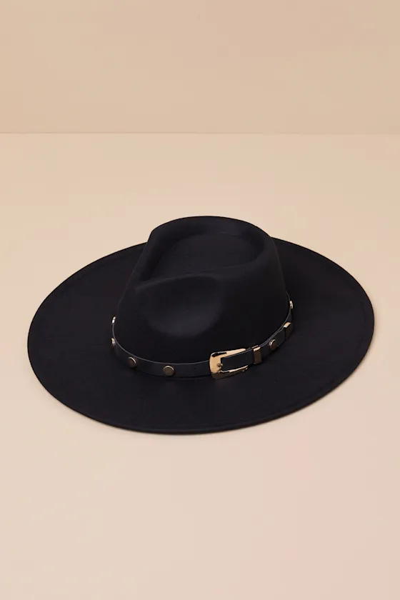 Enviable Confidence Black Western Fedora Hat sold by Lulus product image thumbnail 2