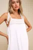Breezy Beloved White Lace Tie-Strap Shift Mini Dress sold by Lulus