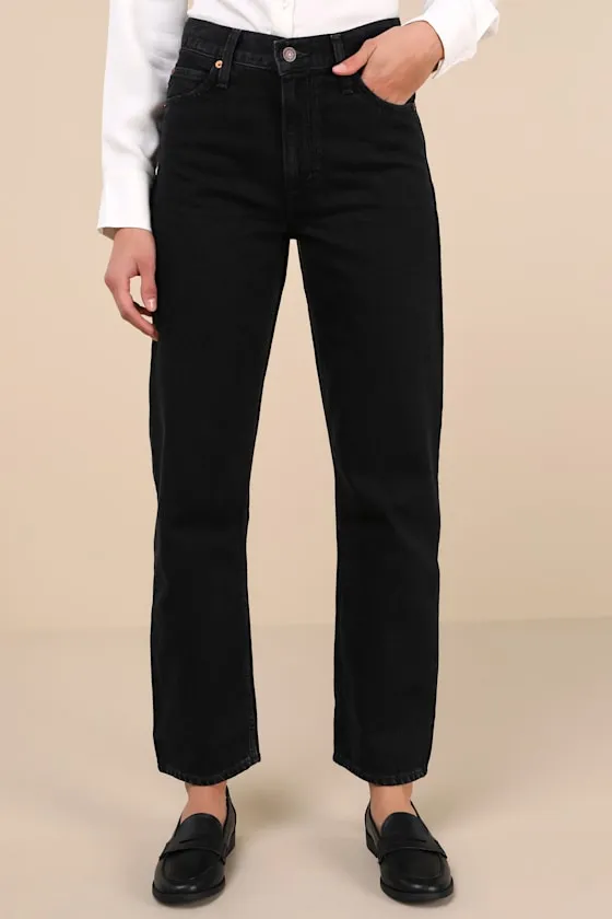 Dad Black Denim High-Rise Jeans sold by Lulus product image thumbnail 2