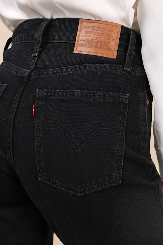 Dad Black Denim High-Rise Jeans sold by Lulus product image thumbnail 4