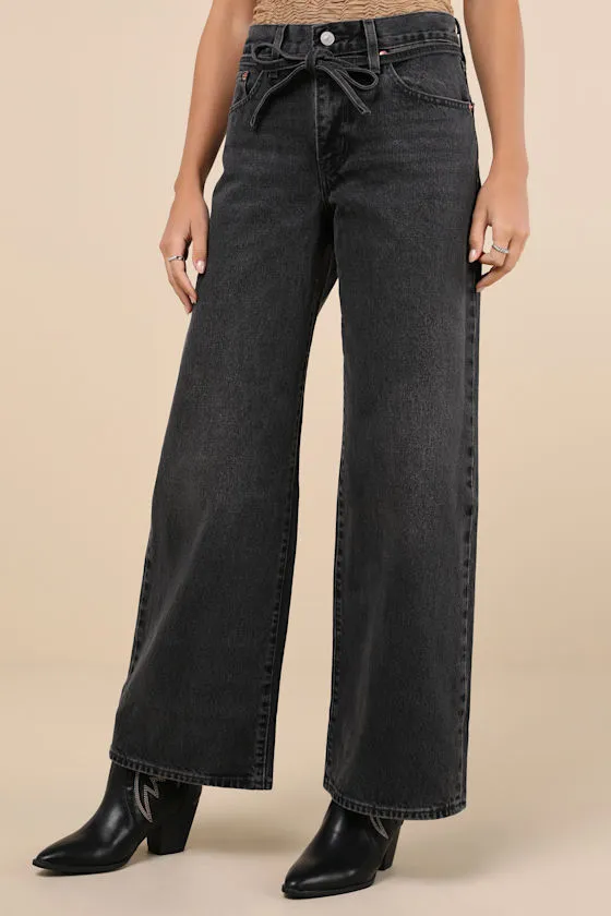 XL Straight Washed Black Denim Jeans sold by Lulus product image thumbnail 2