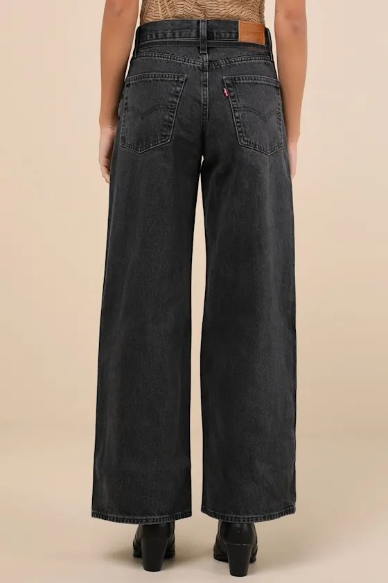 XL Straight Washed Black Denim Jeans sold by Lulus product image thumbnail 3