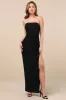 Stunning Concept Black Mesh Rhinestone Strapless Maxi Dress sold by Lulus