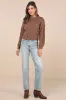 Playful Comfort Brown Cable Knit Crew Neck Pullover Sweater sold by Lulus