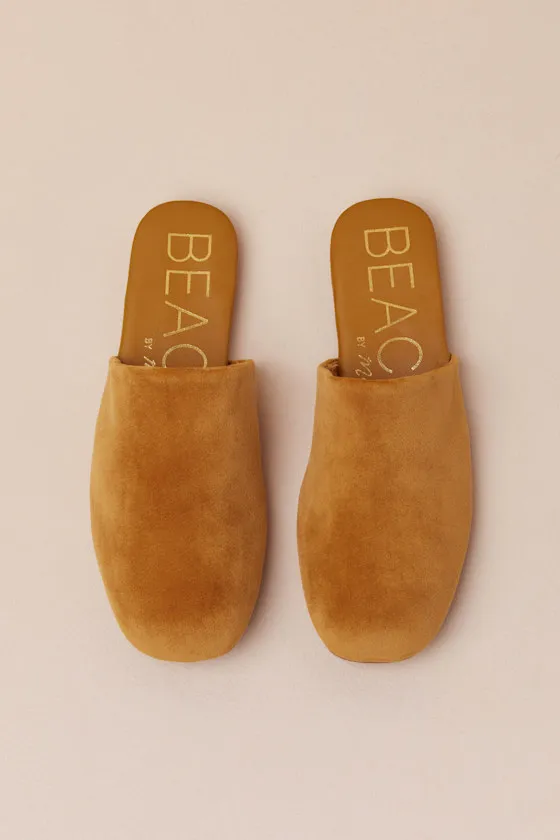 Pallenberg Gold Velvet Flat Mule Slides sold by Lulus product image thumbnail 2