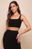 Set For Life Black Ribbed Bodycon Two-Piece Midi Dress sold by Lulus