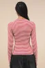 Inclined to Sweetness Red and White Striped Long Sleeve Top sold by Lulus