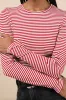 Inclined to Sweetness Red and White Striped Long Sleeve Top sold by Lulus