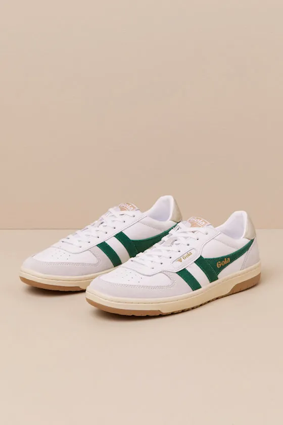 Hawk White and Dark Green Color Block Suede Sneakers sold by Lulus product image thumbnail 4