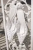Antonia White Mesh Rhinestone Pointed-Toe Mule Pumps sold by Lulus