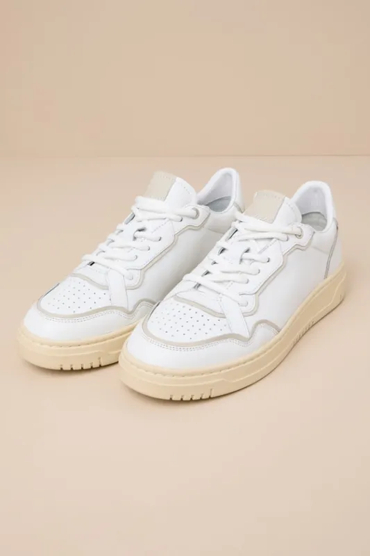 Thirty Love White Natural Combo Lace-Up Sneakers sold by Lulus