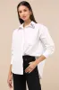 Chic Flourishment White Embroidered Button-Up Top sold by Lulus