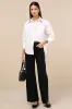 Chic Flourishment White Embroidered Button-Up Top sold by Lulus