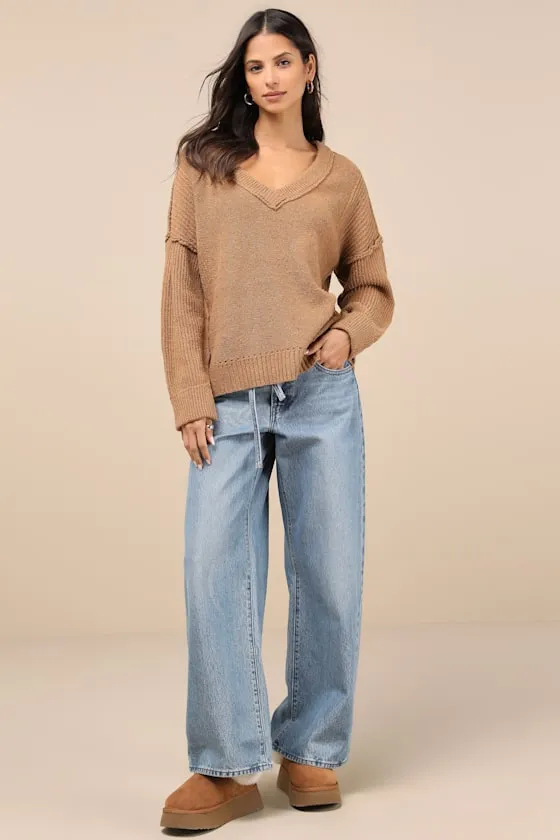Notably Toasty Brown Sweater sold by Lulus product image thumbnail 3