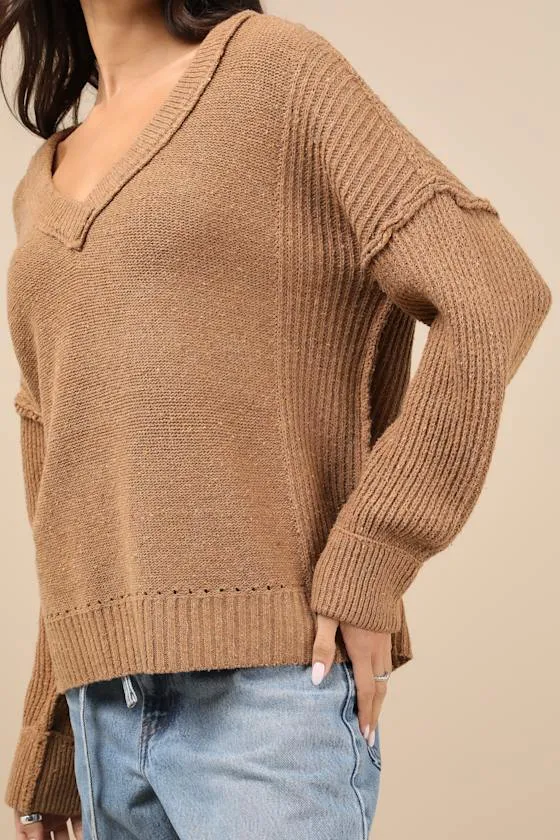 Notably Toasty Brown Sweater sold by Lulus product image thumbnail 4