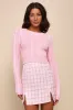 Cuddly Contentment Light Pink Cable Knit Cropped Sweater sold by Lulus