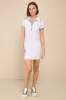 Inevitable Charm White and Green Terry Knit Collared Mini Dress sold by Lulus