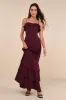 Lively Evenings Plum Purple Sleeveless Tiered Maxi Dress sold by Lulus