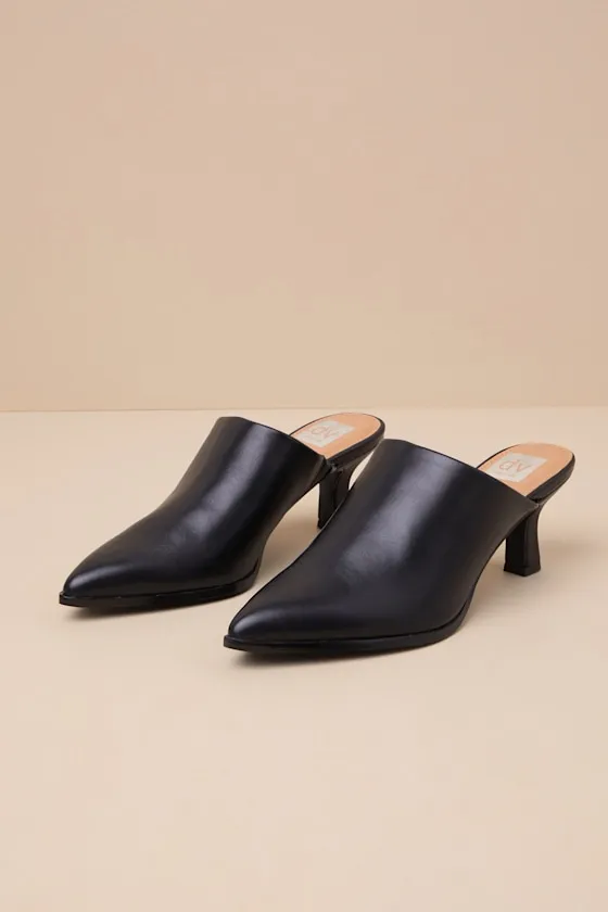 Lovey Black Low Heel Mule Pumps sold by Lulus product image thumbnail 3