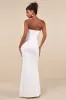 Coveted Glamour White Strapless Bow Mermaid Maxi Dress sold by Lulus