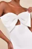 Coveted Glamour White Strapless Bow Mermaid Maxi Dress sold by Lulus