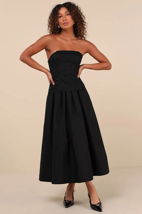 Chic Consideration Black Strapless Top sold by Lulus product image thumbnail 3