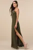Marveled Beauty Olive Green Sleeveless Tie-Front Maxi Dress sold by Lulus