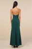 Night of Compliments Emerald Strapless Bustier Maxi Dress sold by Lulus