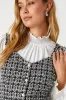Upscale Instinct Black and Silver Tweed Button-Front Tank Top sold by Lulus
